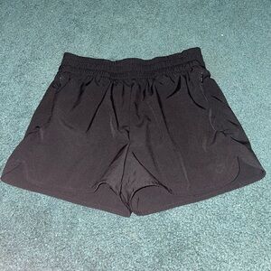 Black Girl's Athletic Shorts